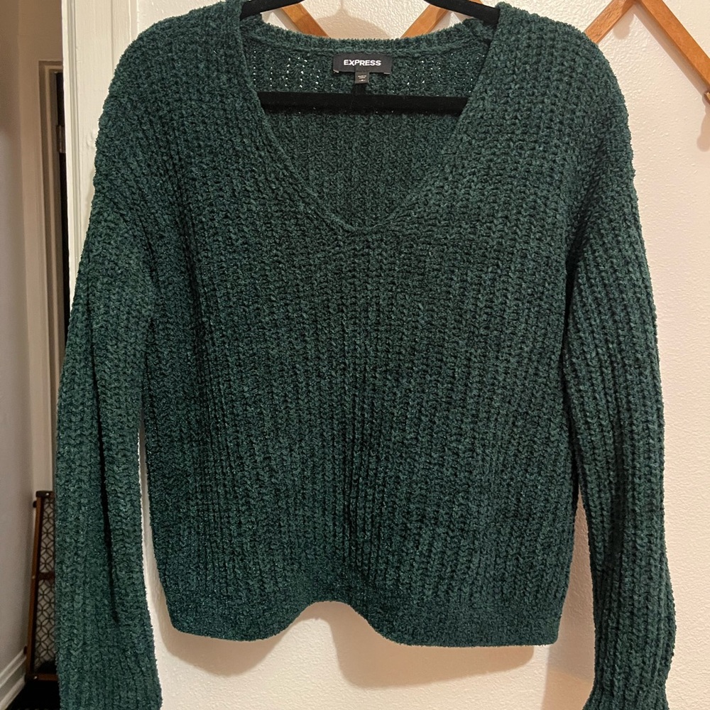 Forest green Express sweater